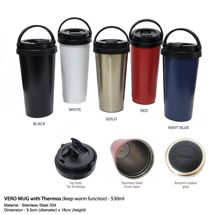 VERO MUG with Thermos (keep warm function) – 530ml