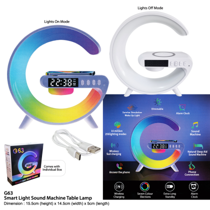 Smart Light Sound Machine Table Lamp