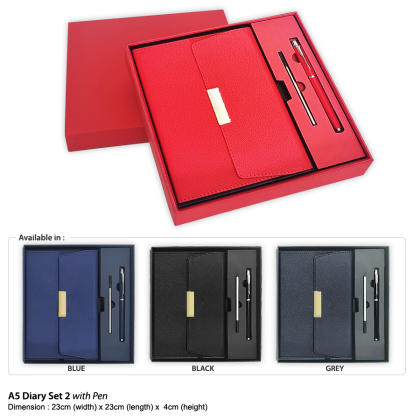 A5 Diary Set 2 with Pen